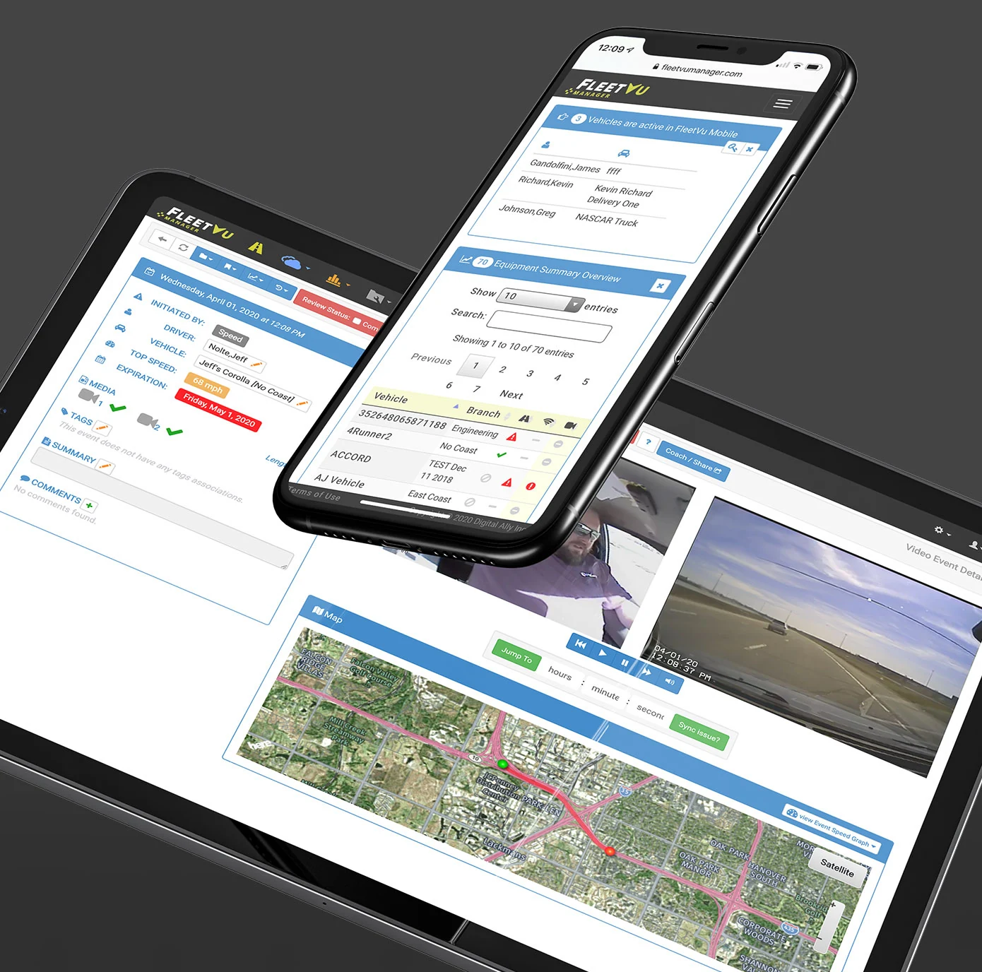 Fleet driver coaching information